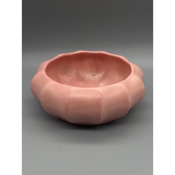 VTG Royal Haeger Pottery Pink Scalloped Midcentury Bowl or Planter Made In USA - Picture 4 of 10